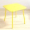 Cosco Novogratz Poolside Gossip Collection, June Outdoor/Indoor Square Dining Table, Yellow 88956YLW1E - alternate 1